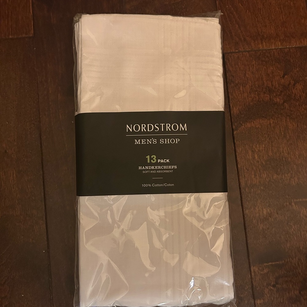 Nordstrom White Cotton Handkerchiefs
